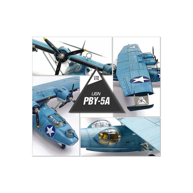 Academy Maqueta Modelo De Avión De Plástico USN PBY-5A "Battle Of Midway" 4 Academy Maqueta Modelo De Avión De Plástico USN PBY-5A "Battle Of Midway" - Imagen 2