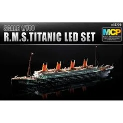 Academy RMS Titanic + LED SetUpper Cubierta Y La Cabina De Iluminación EffectMCP (Colorido Piezas) LED Unit.Display De Pie Con La Baterí -Maquetas de aviones 1/72 Ventas academy ac14220 rms titanic led setupper cubierta y la cabina de ilu 2