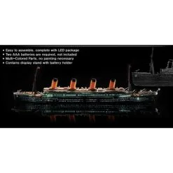 Academy RMS Titanic + LED SetUpper Cubierta Y La Cabina De Iluminación EffectMCP (Colorido Piezas) LED Unit.Display De Pie Con La Baterí -Maquetas de aviones 1/72 Ventas academy ac14220 rms titanic led setupper cubierta y la cabina de ilu 3
