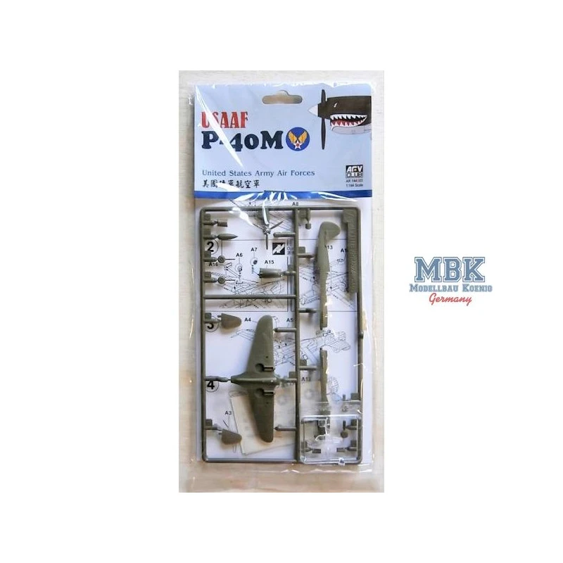 AFV Club Maqueta USAAF Curtiss P-40M 1:144 4 AFV Club Maqueta USAAF Curtiss P-40M 1:144 - Imagen 2