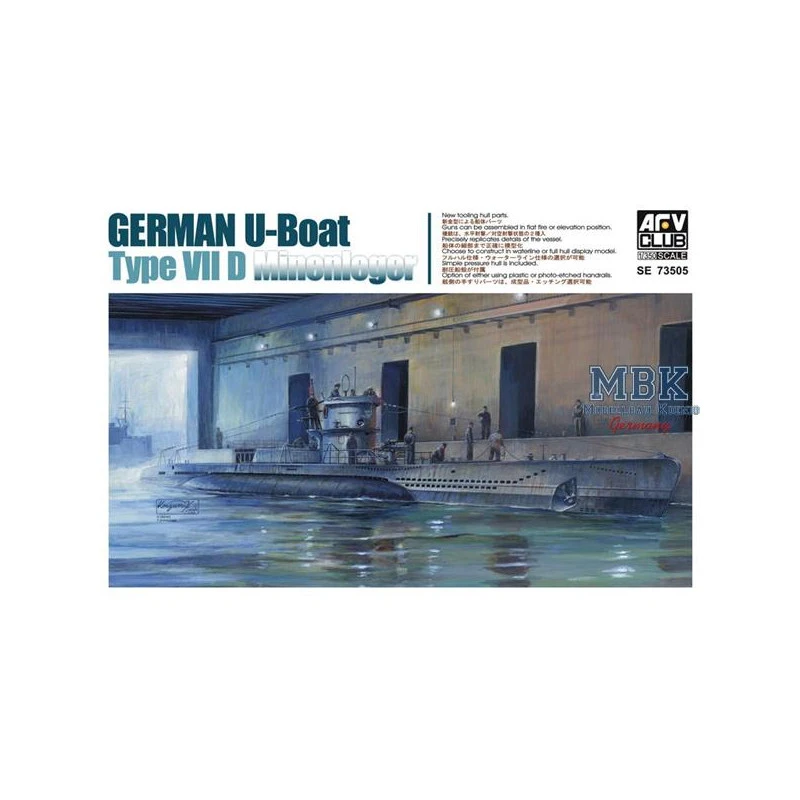 AFV Club Maqueta U-Boot Typ VII D Minenleger 3 AFV Club Maqueta U-Boot Typ VII D Minenleger