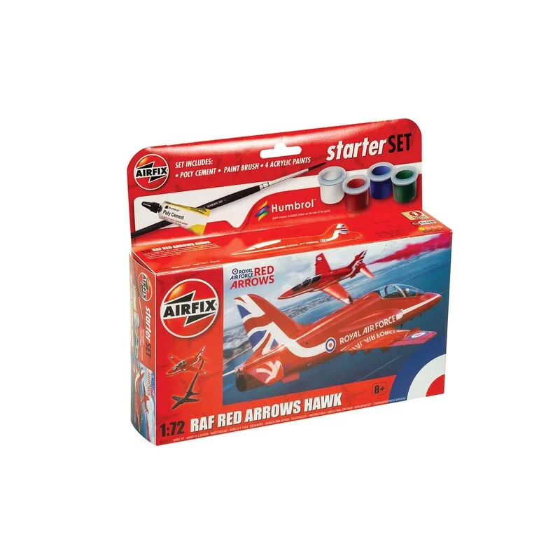 Airfix Maqueta Starter Set NUEVO Red Arrows Hawk 3 Airfix Maqueta Starter Set NUEVO Red Arrows Hawk