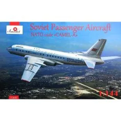 Amodel Maqueta Avión De Pasajeros Tupolev Tu-104, Aeroflot, Kit1