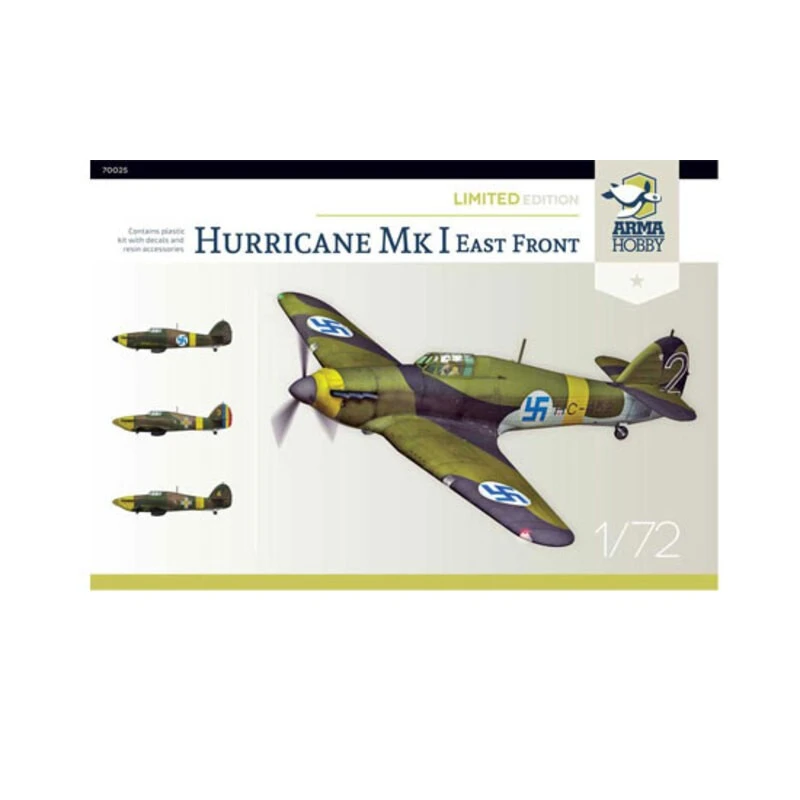 Arma Hobby Hawker Hurricane Mk.I Eastern Front Limited Edition. Finlandia Y La Real Fuerza Aérea Rumana. 4 Arma Hobby Hawker Hurricane Mk.I Eastern Front Limited Edition. Finlandia Y La Real Fuerza Aérea Rumana. - Imagen 2