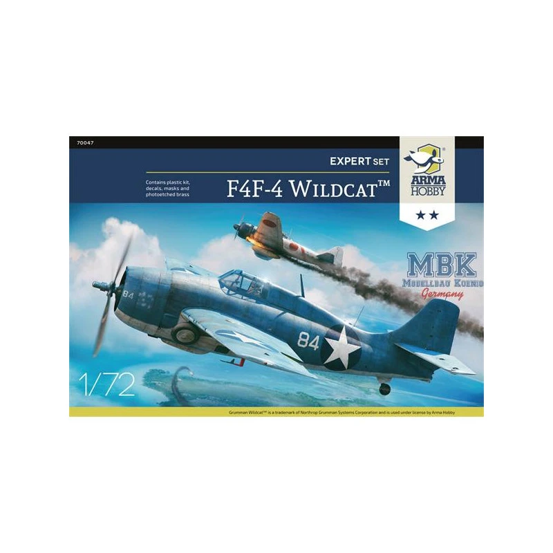 Arma Hobby Maqueta Grumman F4F-4 Wildcat - Expert Set 3 Arma Hobby Maqueta Grumman F4F-4 Wildcat - Expert Set