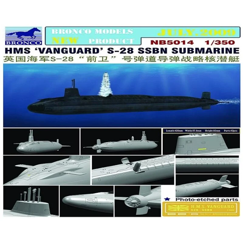 Bronco Models Maqueta HMS Vanguard S-28 SSBN Submarine 4 Bronco Models Maqueta HMS Vanguard S-28 SSBN Submarine - Imagen 2