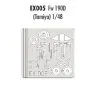 Eduard Focke Wulf Fw 190D Canopy And Wheels (diseñado Para Ser Ensamblado Con Maquetas De Tamiya) (hecho De La Cinta Kabuki Amarillo Pr 1 Eduard Focke Wulf Fw 190D Canopy And Wheels (diseñado Para Ser Ensamblado Con Maquetas De Tamiya) (hecho De La Cinta Kabuki Amarillo Pr -Maquetas de aviones 1/72 Ventas eduard edex005 focke wulf fw 190d canopy and wheels diseado para ser