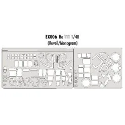 Eduard Heinkel He 111 Canopy And Wheels (diseñado Para Ser Ensamblado Con Maquetas De Monogram And Revell) (hecho De La Cinta Kabuki Am