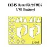 Eduard Hawker Hunter FGA.9/F Mk6 (diseñado Para Ser Ensamblado Con Maquetas De Academy) (hecho De La Cinta Kabuki Amarillo Producido En 1 Eduard Hawker Hunter FGA.9/F Mk6 (diseñado Para Ser Ensamblado Con Maquetas De Academy) (hecho De La Cinta Kabuki Amarillo Producido En -Maquetas de aviones 1/72 Ventas eduard edex045 hawker hunter fga 9 f mk6 diseado para ser ensamblado