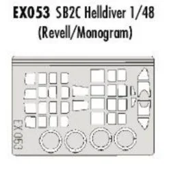 Eduard Curtiss SB2C Helldiver Canopy And Wheels (diseñado Para Ser Ensamblado Con Maquetas De Monogram And Revell) (hecho De La Cinta K