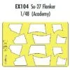 Eduard Sukhoi Su-27 Flanker (diseñado Para Ser Ensamblado Con Maquetas De Academy) (hecho De La Cinta Kabuki Amarillo Producido En Japó 2 Eduard Sukhoi Su-27 Flanker (diseñado Para Ser Ensamblado Con Maquetas De Academy) (hecho De La Cinta Kabuki Amarillo Producido En Japó -Maquetas de aviones 1/72 Ventas eduard edex104 sukhoi su 27 flanker diseado para ser ensamblado con