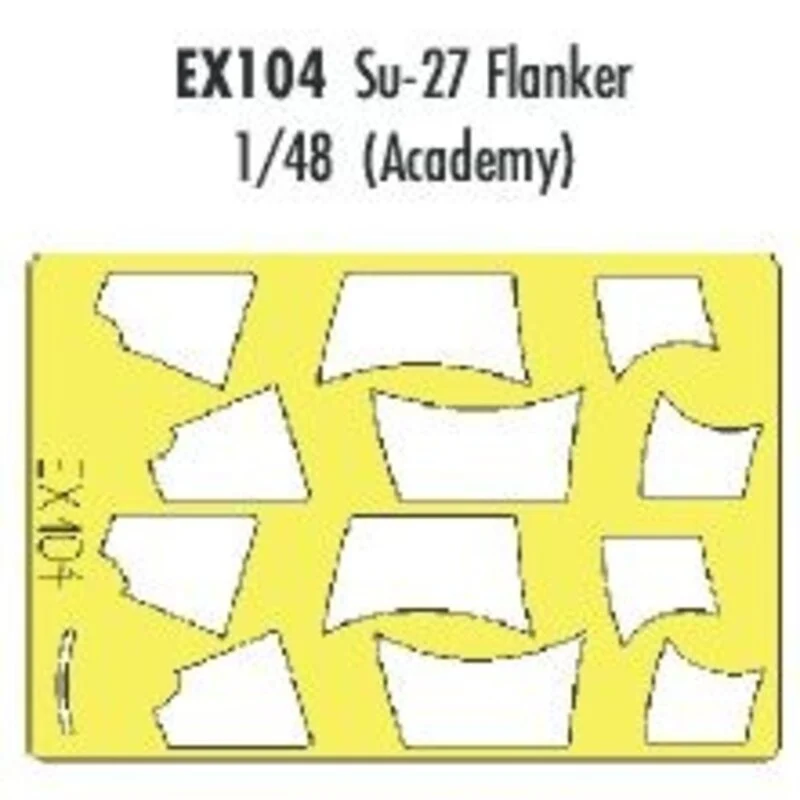 Eduard Sukhoi Su-27 Flanker (diseñado Para Ser Ensamblado Con Maquetas De Academy) (hecho De La Cinta Kabuki Amarillo Producido En Japó 3 Eduard Sukhoi Su-27 Flanker (diseñado Para Ser Ensamblado Con Maquetas De Academy) (hecho De La Cinta Kabuki Amarillo Producido En Japó
