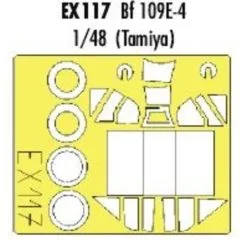 Eduard Messerschmitt Bf 109E-4 (diseñado Para Ser Ensamblado Con Maquetas De Tamiya) (hecho De La Cinta Kabuki Amarillo Producido En Ja