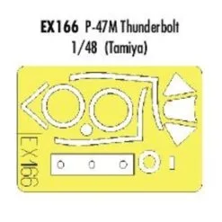 Eduard Republic P-47M Thunderbolt (diseñado Para Ser Ensamblado Con Maquetas De Tamiya) (hecho De La Cinta Kabuki Amarillo Producido En