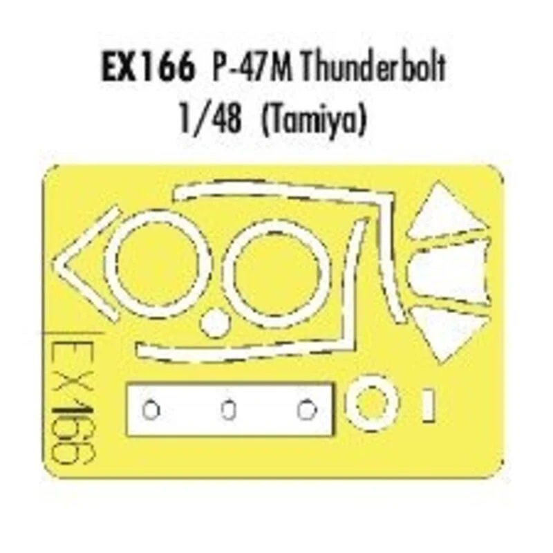 Eduard Republic P-47M Thunderbolt (diseñado Para Ser Ensamblado Con Maquetas De Tamiya) (hecho De La Cinta Kabuki Amarillo Producido En 3 Eduard Republic P-47M Thunderbolt (diseñado Para Ser Ensamblado Con Maquetas De Tamiya) (hecho De La Cinta Kabuki Amarillo Producido En