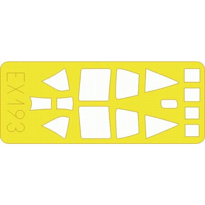 Eduard Nakajima Ki-43 II Oscar (diseñado Para Ser Ensamblado Con Maquetas De Hasegawa) (hecho De La Cinta Kabuki Amarillo Producido En 3 Eduard Nakajima Ki-43 II Oscar (diseñado Para Ser Ensamblado Con Maquetas De Hasegawa) (hecho De La Cinta Kabuki Amarillo Producido En