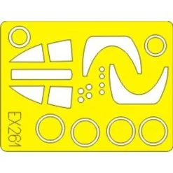 Eduard Republic F-105D Thunderchief (diseñado Para Ser Ensamblado Con Maquetas De Hobby Boss) (hecho De La Cinta Kabuki Amarillo Produc