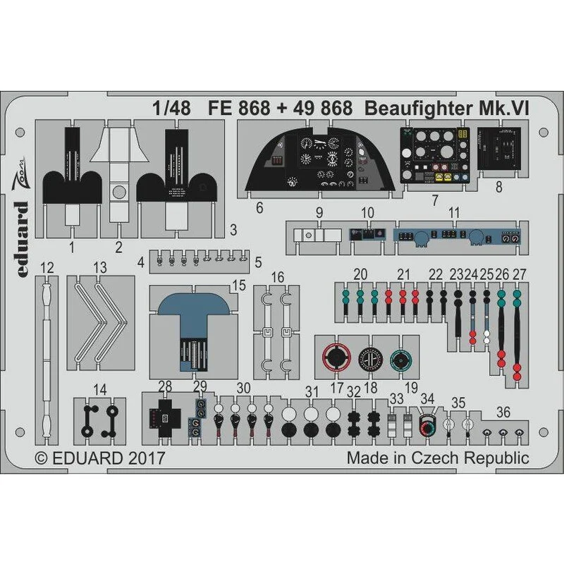 Eduard Bristol Beaufighter Mk.VI (diseñado Para Ser Utilizado Con Los Kits De Tamiya) 3 Eduard Bristol Beaufighter Mk.VI (diseñado Para Ser Utilizado Con Los Kits De Tamiya)