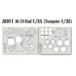 Eduard MiL Mi-24 Hind (diseñado Para Ser Ensamblado Con Maquetas De Trumpeter) (hecho De La Cinta Kabuki Amarillo Producido En Japón)