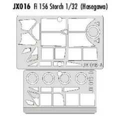 Eduard Fieseler Fi 156C ′Storch′/′Criquet′ (diseñado Para Ser Ensamblado Con Maquetas De Hasegawa) (hecho De La Cinta Kabuki Amarillo P