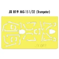 Eduard Mikoyan MiG-15 (diseñado Para Ser Ensamblado Con Maquetas De Trumpeter) (hecho De La Cinta Kabuki Amarillo Producido En Japón)