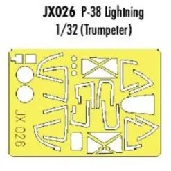 Eduard Lockheed P-38 (diseñado Para Ser Ensamblado Con Maquetas De Trumpeter) (hecho De La Cinta Kabuki Amarillo Producido En Japón)