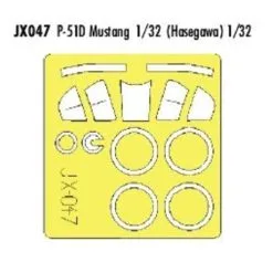 Eduard North American P-51D Mustang (diseñado Para Ser Ensamblado Con Maquetas De Hasegawa) (hecho De La Cinta Kabuki Amarillo Producid