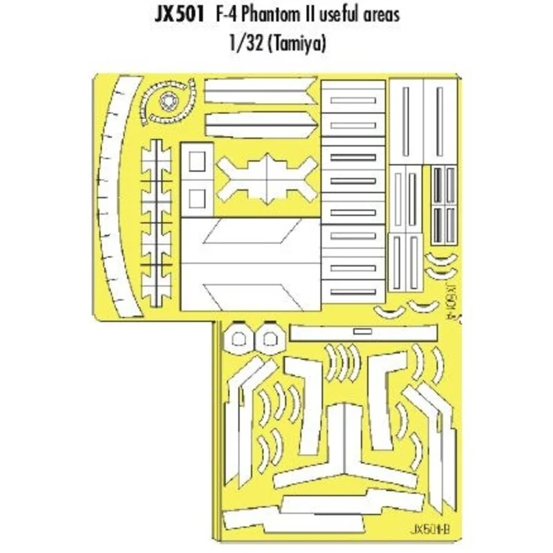 Eduard F-4 Phantom Useful Areas (diseñado Para Ser Ensamblado Con Maquetas De Tamiya) (hecho De La Cinta Kabuki Amarillo Producido En J 3 Eduard F-4 Phantom Useful Areas (diseñado Para Ser Ensamblado Con Maquetas De Tamiya) (hecho De La Cinta Kabuki Amarillo Producido En J