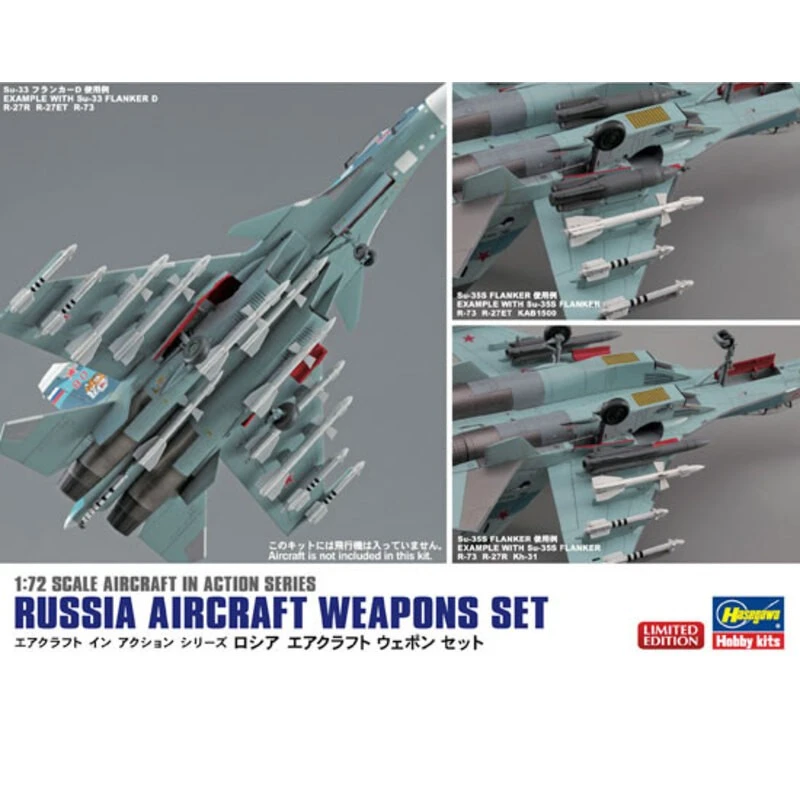 Hasegawa Maqueta Russian Aircraft Weapons Set 3 Hasegawa Maqueta Russian Aircraft Weapons Set