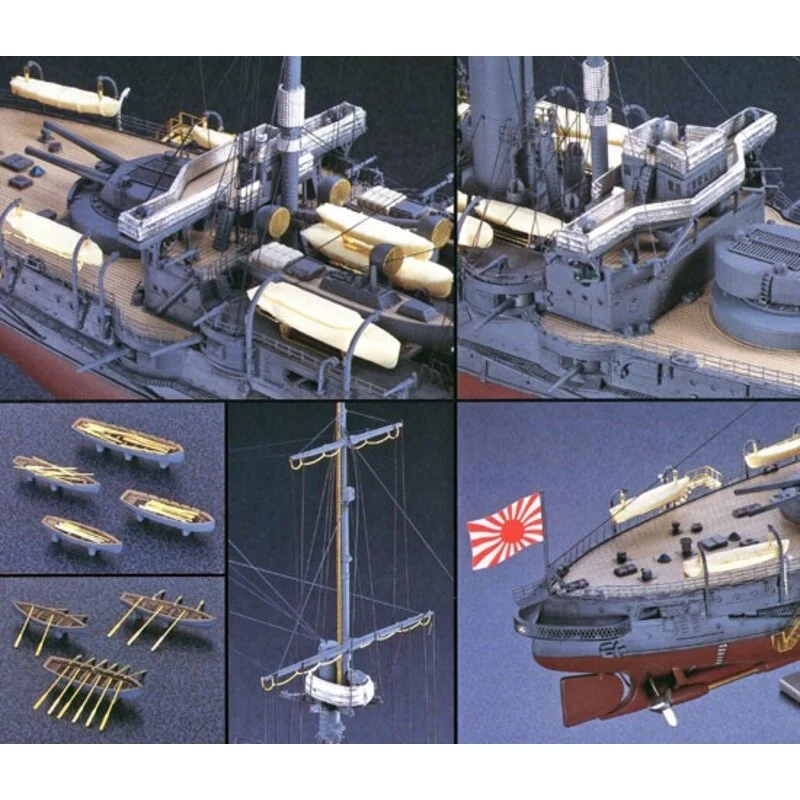 Hasegawa Maqueta Super Set Details IJN Mikasa 3 Hasegawa Maqueta Super Set Details IJN Mikasa