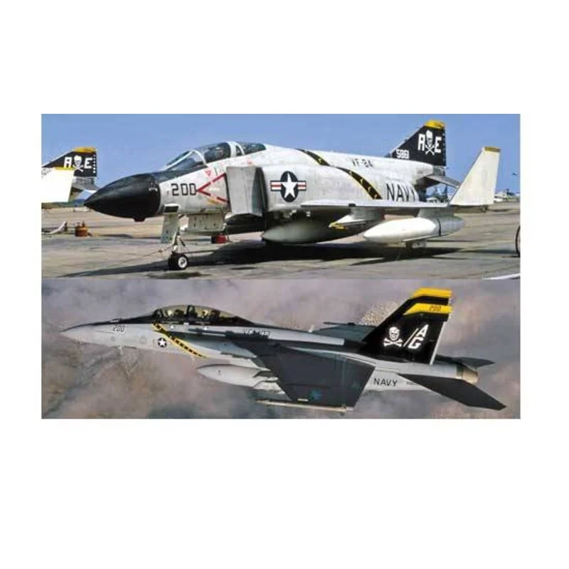Hasegawa Maqueta Combo F-4J & F / A-18E 1/72 3 Hasegawa Maqueta Combo F-4J & F / A-18E 1/72