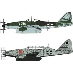 Hasegawa Maqueta Messerschmitt Me-262V056 & Me-262B-1a / U1 NACHTJGER (Dos Kits En La Caja)