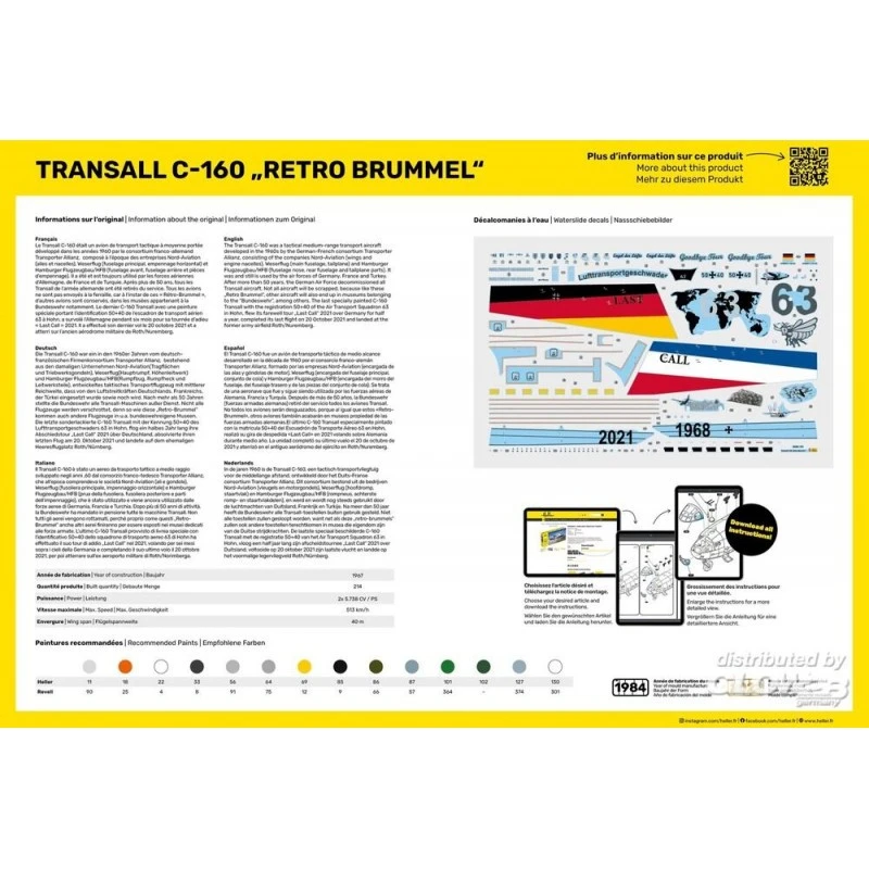 Heller Maqueta Kit De Inicio Transall C-160 Retro Brummel 6 Heller Maqueta Kit De Inicio Transall C-160 Retro Brummel - Imagen 4