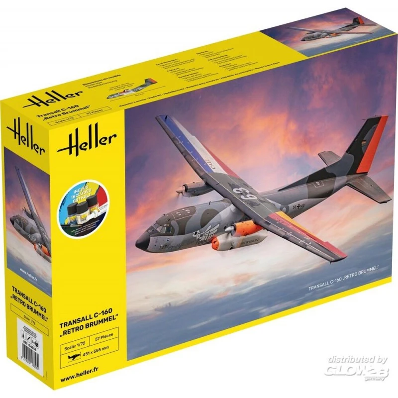 Heller Maqueta Kit De Inicio Transall C-160 Retro Brummel 3 Heller Maqueta Kit De Inicio Transall C-160 Retro Brummel
