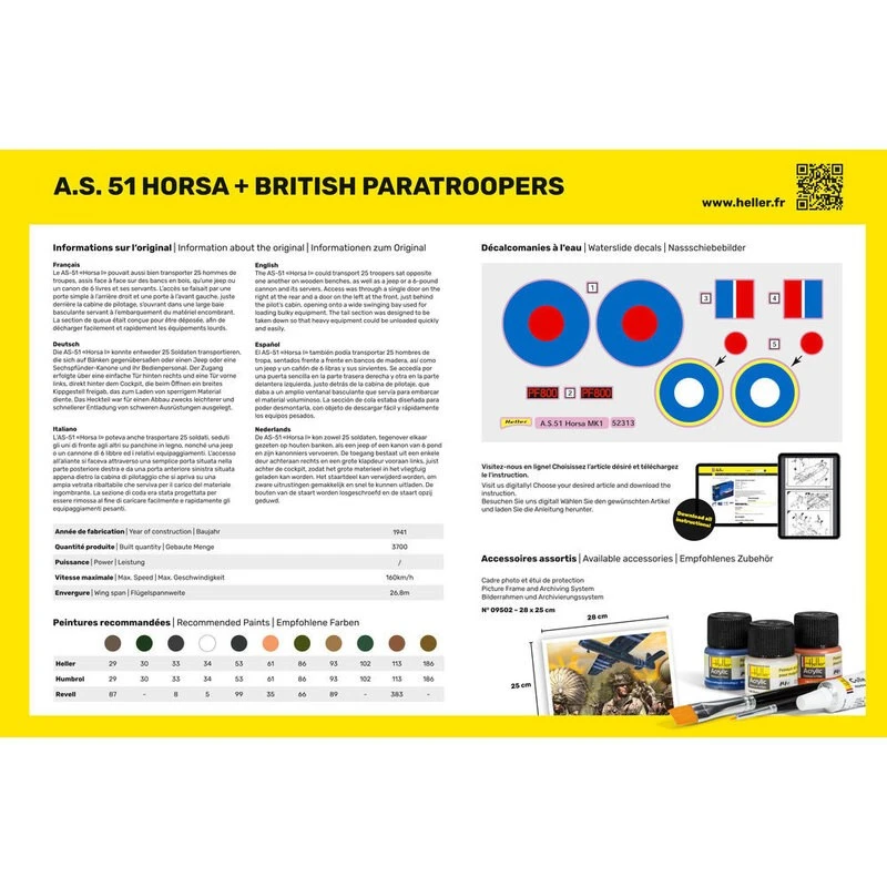 Heller Maqueta A.S. 51 Horsa + Paratroopers 4 Heller Maqueta A.S. 51 Horsa + Paratroopers - Imagen 2