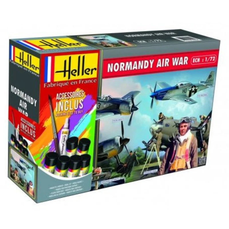 Heller Maqueta STARTER KIT NORMANDY AIR WAR Mustang Focke Wulf 2 Juegos De Figuras 3 Heller Maqueta STARTER KIT NORMANDY AIR WAR Mustang Focke Wulf 2 Juegos De Figuras