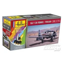 Heller Maqueta Starter Kit Norteamericano T-28 Fennec / Troyan