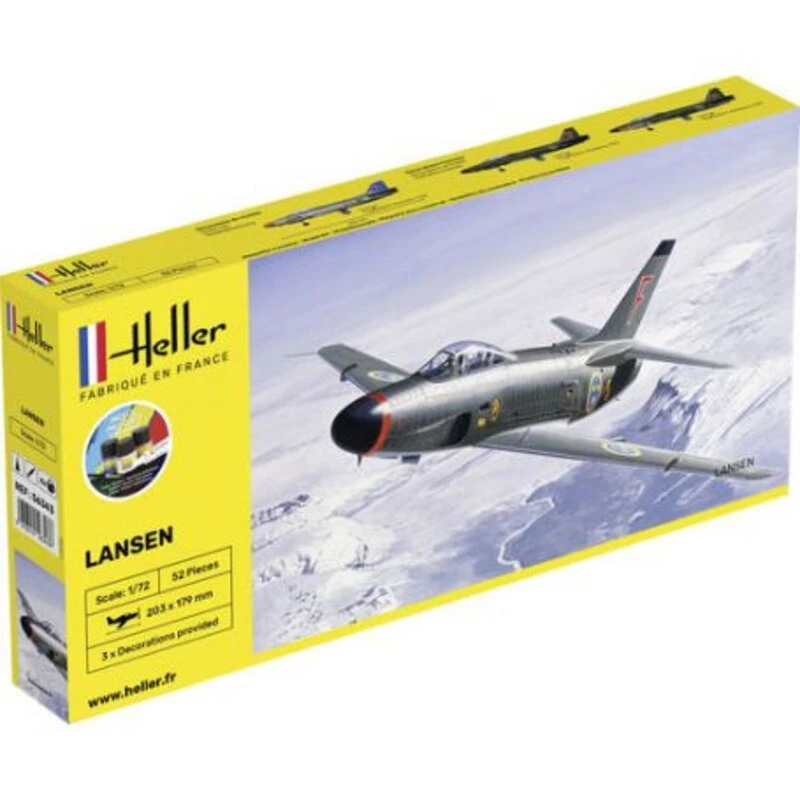 Heller Maqueta Starter Kit Saab 32 Lansen 3 Heller Maqueta Starter Kit Saab 32 Lansen