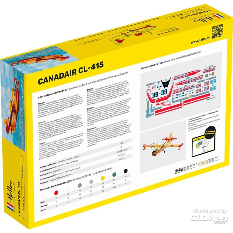 Heller Maqueta Starter Kit Canadair Cl-415 4 Heller Maqueta Starter Kit Canadair Cl-415 - Imagen 2
