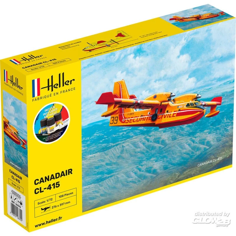 Heller Maqueta Starter Kit Canadair Cl-415 3 Heller Maqueta Starter Kit Canadair Cl-415