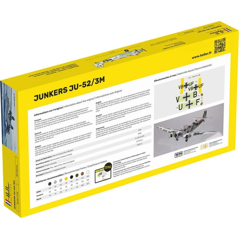 Heller Maqueta Junkers Ju 52 1:72 4 Heller Maqueta Junkers Ju 52 1:72 - Imagen 2