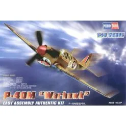 Hobby Boss Curtiss P-40M Kittyhawk Easy Build With 1 Piece Wings And Lower Fuselage 1 Piece Fuselage. Other Parts As Normal. Optional Open/