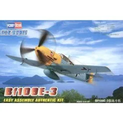 Hobby Boss Messerschmitt Bf 109E-3 Easy Build With 1 Piece Wings And Lower Fuselage 1 Piece Fuselage. Other Parts As Normal. Optional Open/