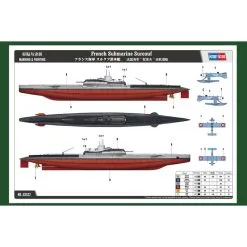 Hobby Boss Maqueta French Submarine Surcouf -Maquetas de aviones 1/72 Ventas hobby boss hb83522 french submarine surcouf 2