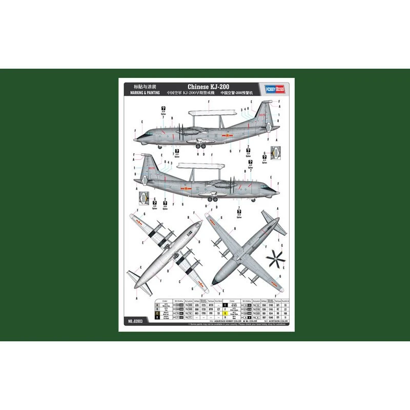 Hobby Boss Maqueta Shaanxi KJ-200 'Moth' AWACS 7 Hobby Boss Maqueta Shaanxi KJ-200 'Moth' AWACS - Imagen 5