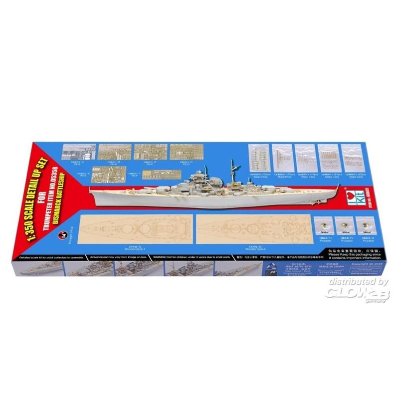 I LOVE KITS Maqueta Kit De Superdetalle Bismarck 95T05358 6 I LOVE KITS Maqueta Kit De Superdetalle Bismarck 95T05358 - Imagen 4