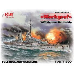 Markgraf (WWI German Battleship) This Particular Kit Is The Very First Attempt Of ICM To Release “Markgraf Plastic Kit In 1:700