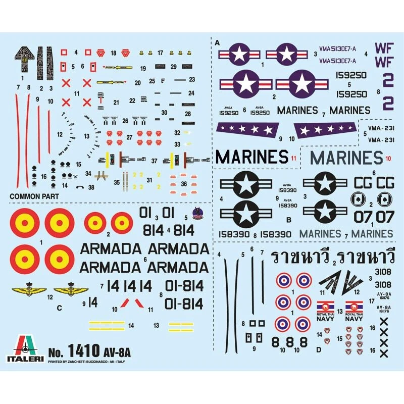 Italeri Maqueta AV-8A Harrier 11 Italeri Maqueta AV-8A Harrier - Imagen 9
