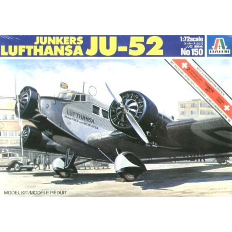 Italeri Maqueta Junkers Ju 52/3M Lufthansa Swiss Air X 2 Scandinavian. 3 Italeri Maqueta Junkers Ju 52/3M Lufthansa Swiss Air X 2 Scandinavian.