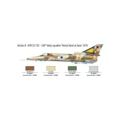 Italeri Maqueta Kfir C.2 / C.7 1/72 -Maquetas de aviones 1/72 Ventas italeri ital1408 kfir c 2 c 7 1 72 3
